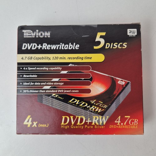Tevion dvd disc pack 120 - dvd+rw,